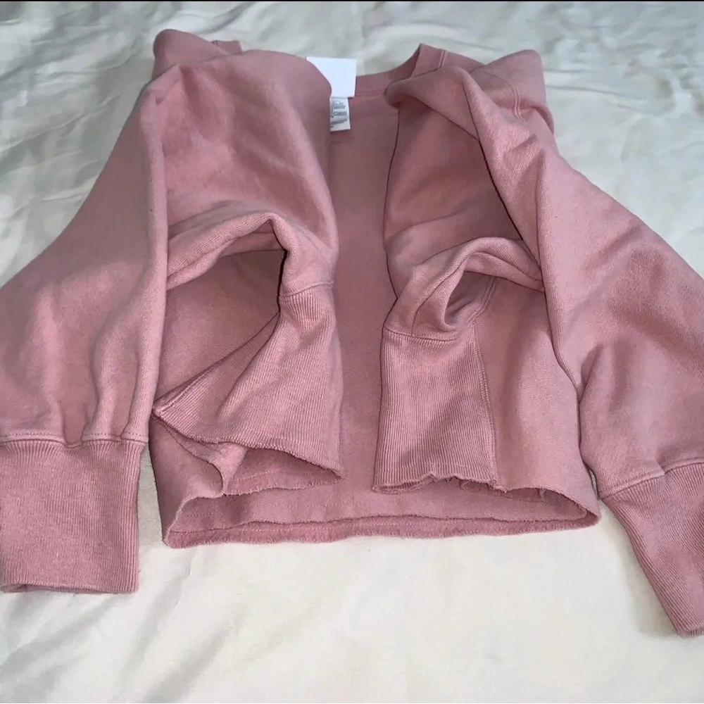 Self Cropped Champion Reverse Weave Sweatshirt - Picture 3 of 5